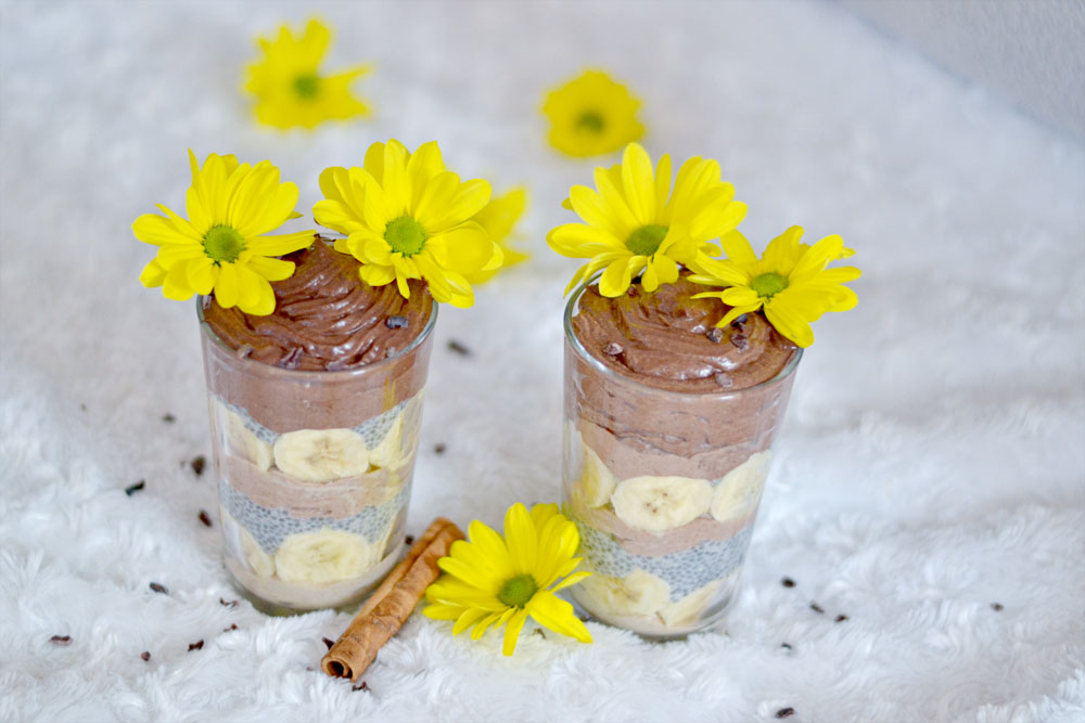 Banana-Chia-Chocolate Jar