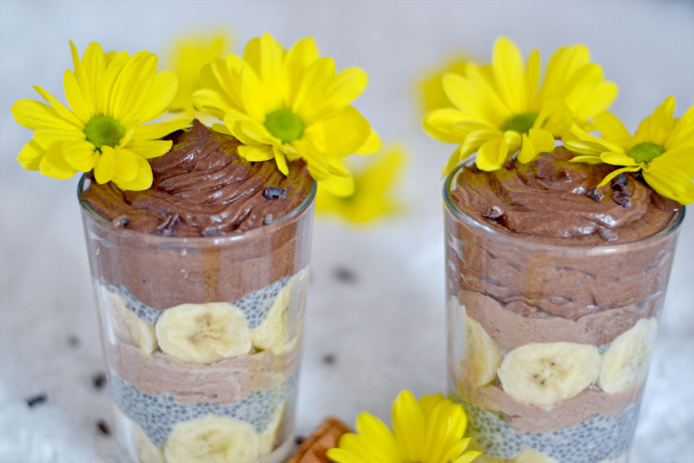 Banana-Chia-Chocolate Jar